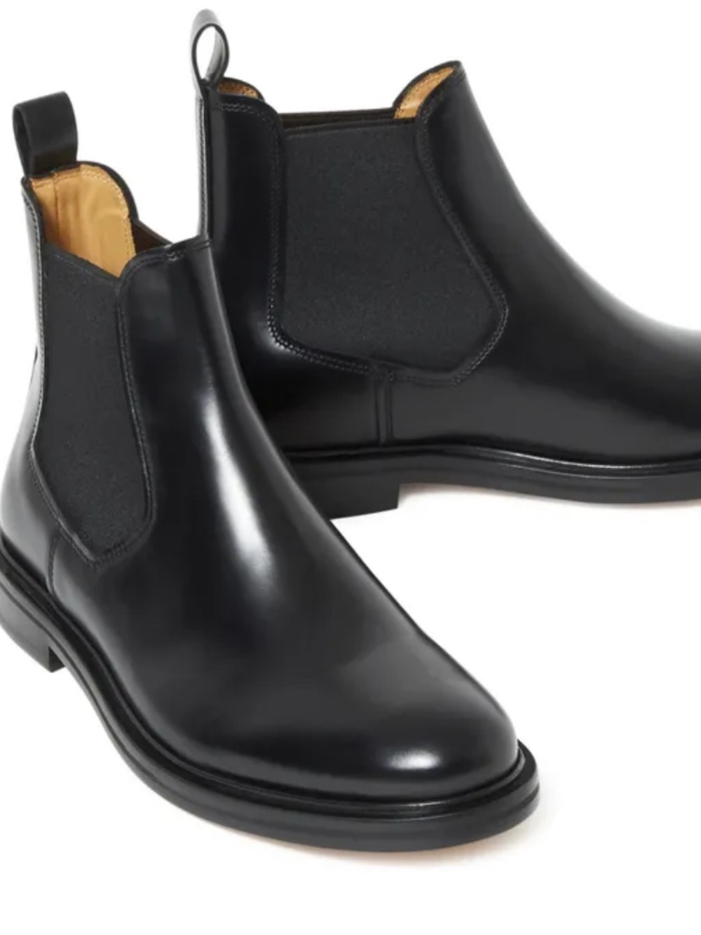 APC A.P.C Chelsea Johanne Patent Leather BootS Black size 10/EU 41